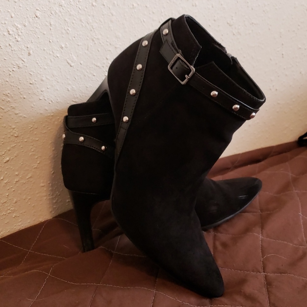 Black Studded Booties